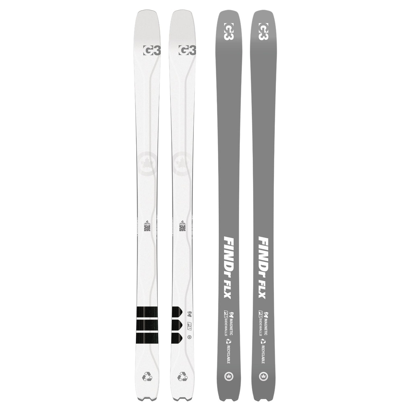 studio photo of findr flx r3 94 skis